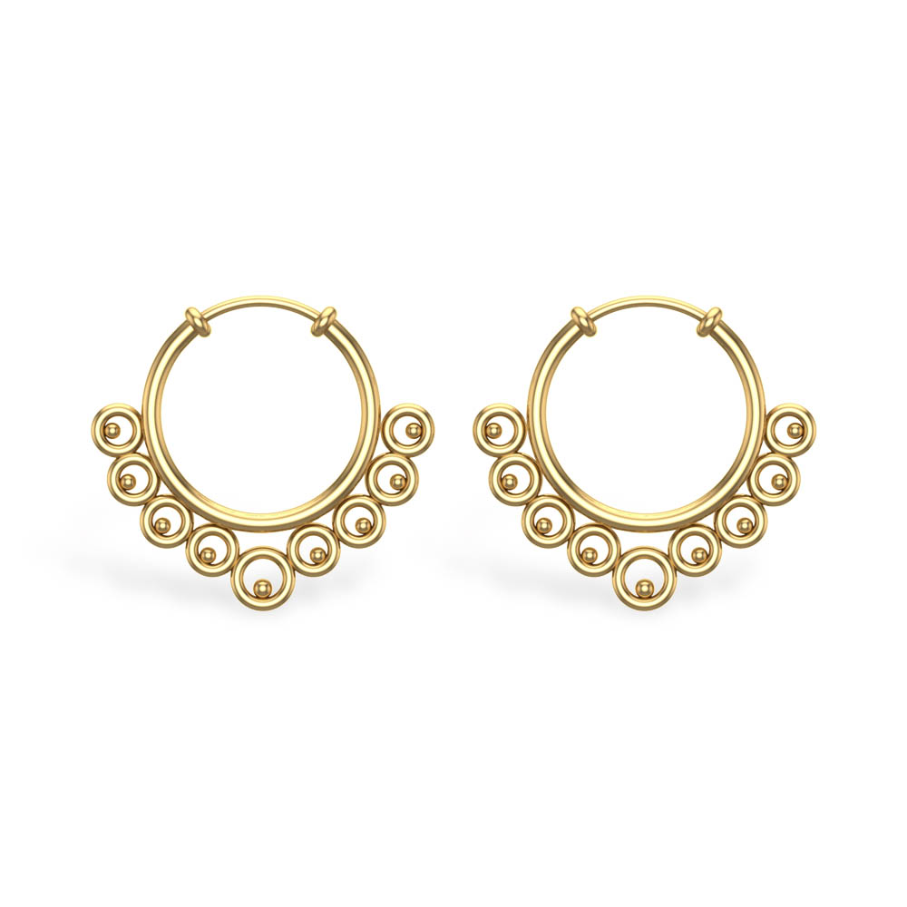 Amara White Gold Earrings
