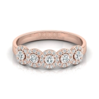 Anzai Rose Gold Diamond Ring