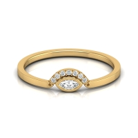 Jiva Yellow Gold Diamond Ring Jiva Yellow Gold Diamond Ring