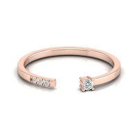 Kashvi Rose Gold Diamond Ring Kashvi Rose Gold Diamond Ring