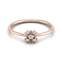 Aria Rose Gold Diamond Ring Aria Rose Gold Diamond Ring