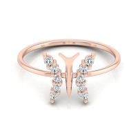 Kiyana Rose Gold Diamond Ring