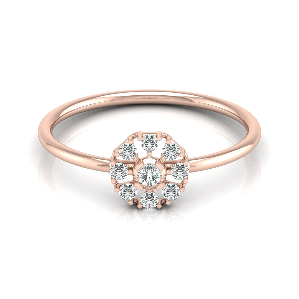 Yaana Yellow Gold Diamond Ring