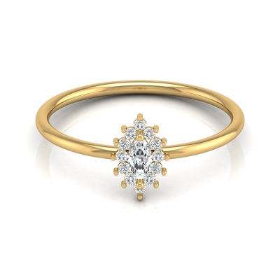 Amara Yellow Gold Diamond Ring