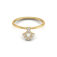 Pritha Yellow Gold Diamond Ring Pritha Yellow Gold Diamond Ring