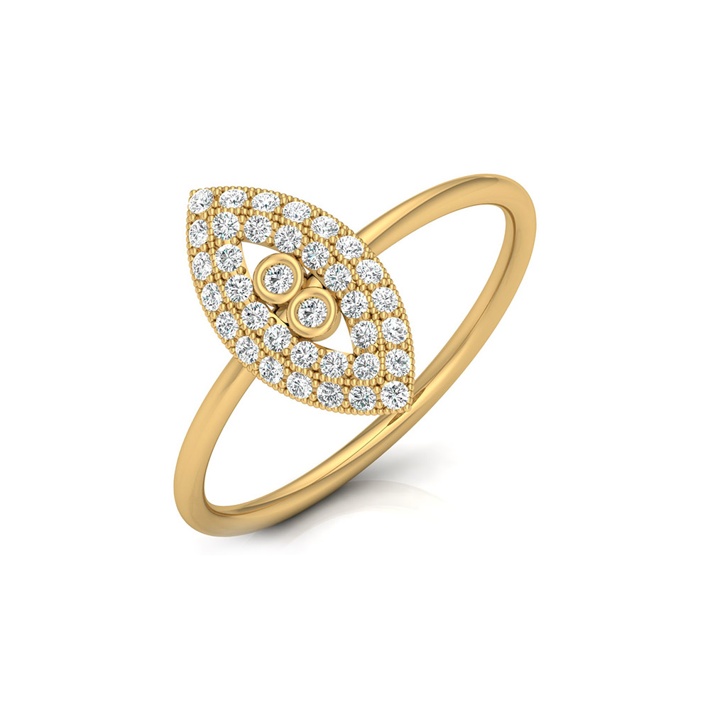 Kim Yellow Gold Diamond Ring