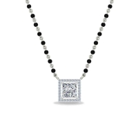 Aira White Gold Mangalsutra