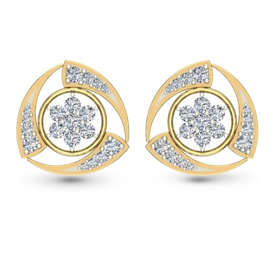 Nitya Diamond Stud Earring