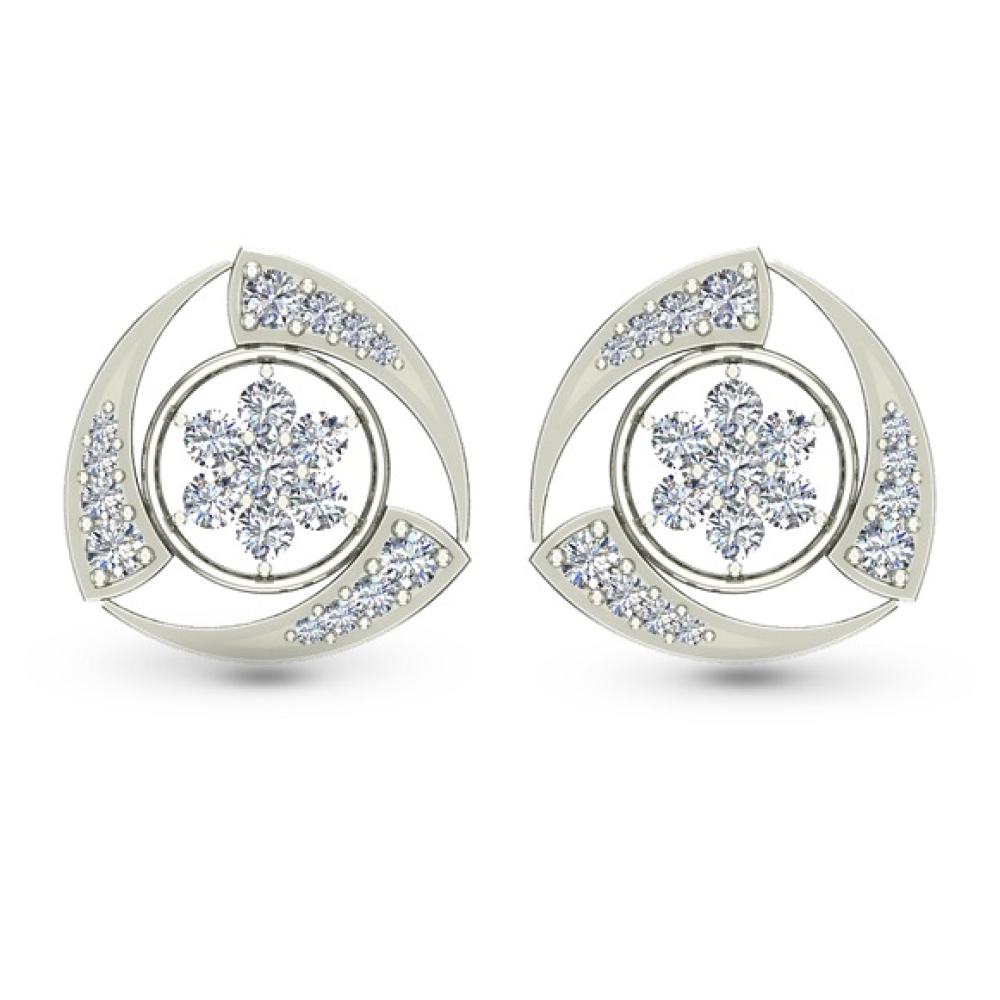 Nitya Diamond Stud Earring