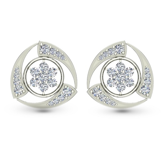 Nitya Diamond Stud Earring