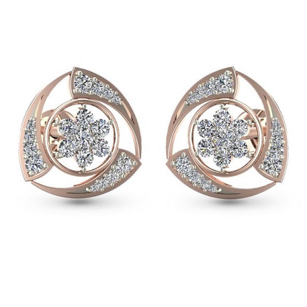 Nitya Diamond Stud Earring