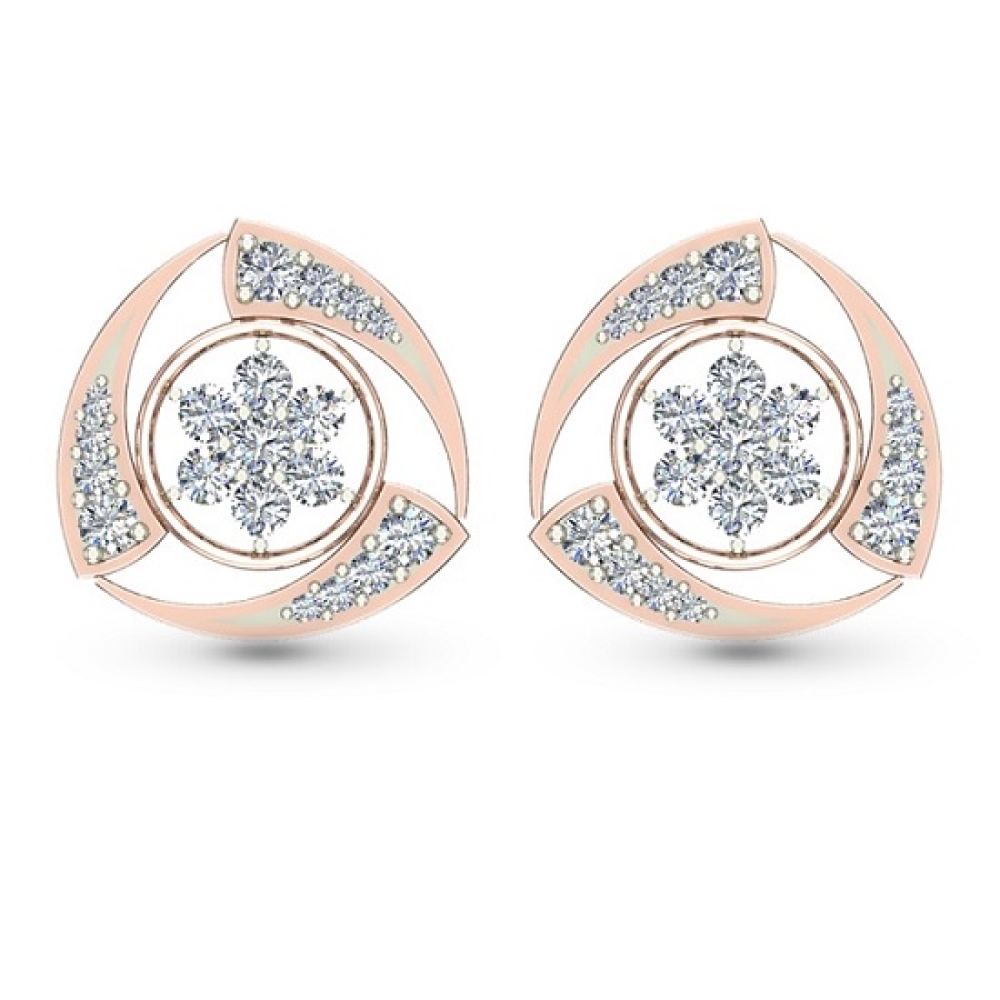 Nitya Diamond Stud Earring
