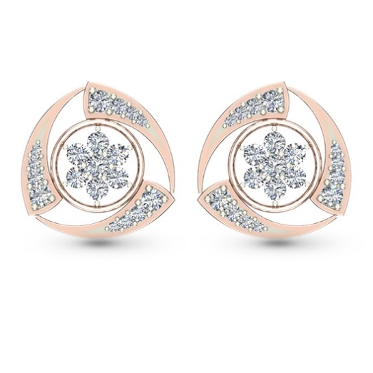 Nitya Diamond Stud Earring