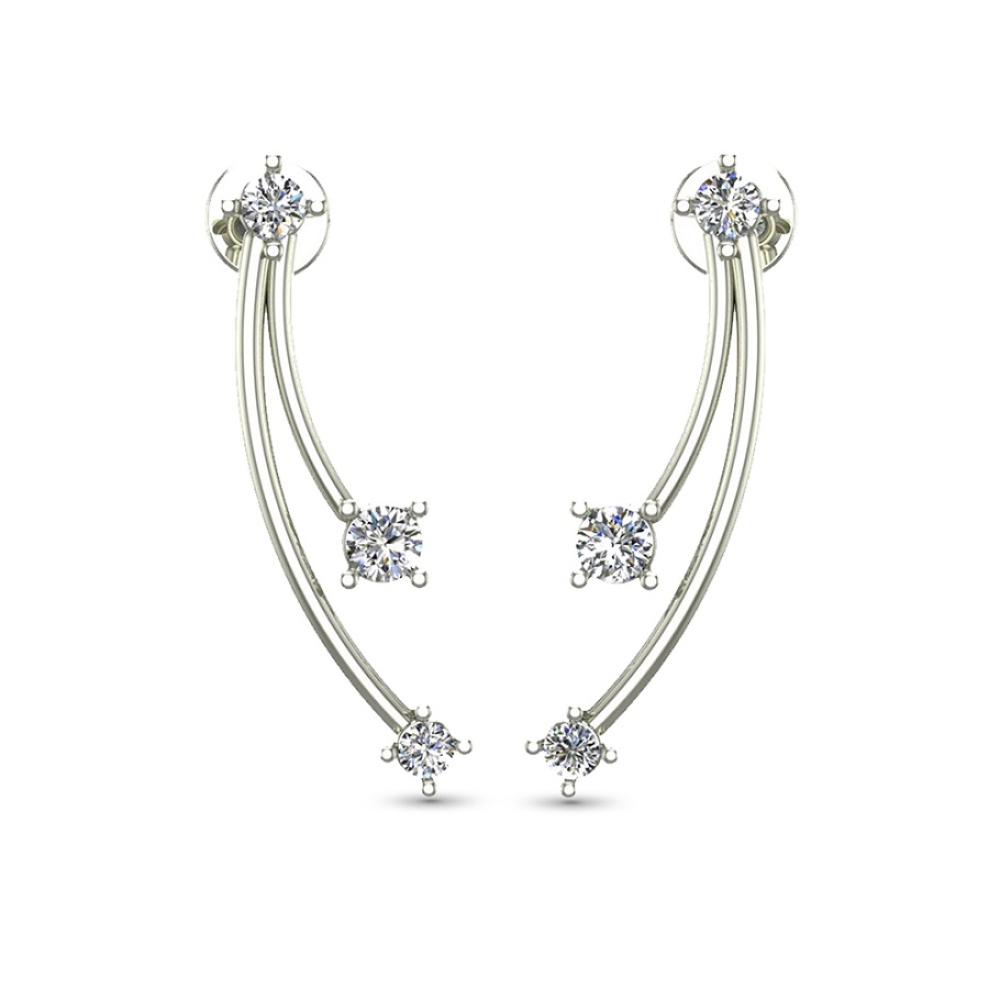 Sanaya Rose Gold Diamond Stud Earring