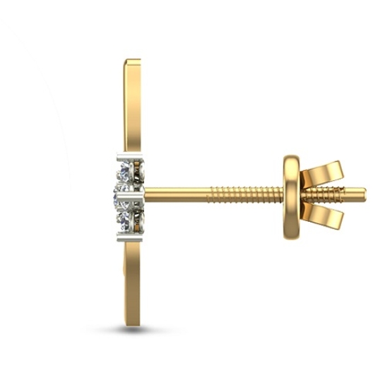 Ishita Rose Gold Stud Earrings