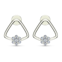 Kiyara White Gold Diamond Stud Earrings Kiyara White Gold Diamond Stud Earrings