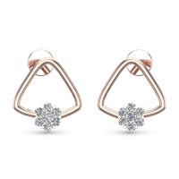 Kiyara Rose Gold Diamond Stud Earrings Kiyara Rose Gold Diamond Stud Earrings