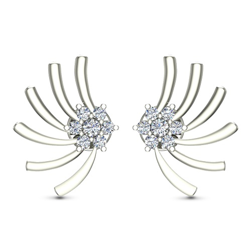 Ishita Rose Gold Stud Earrings