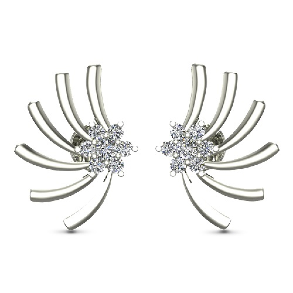 Ishita Rose Gold Stud Earrings