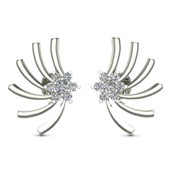 Ishita Rose Gold Stud Earrings