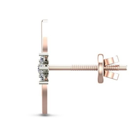 Ishita Rose Gold Stud Earrings