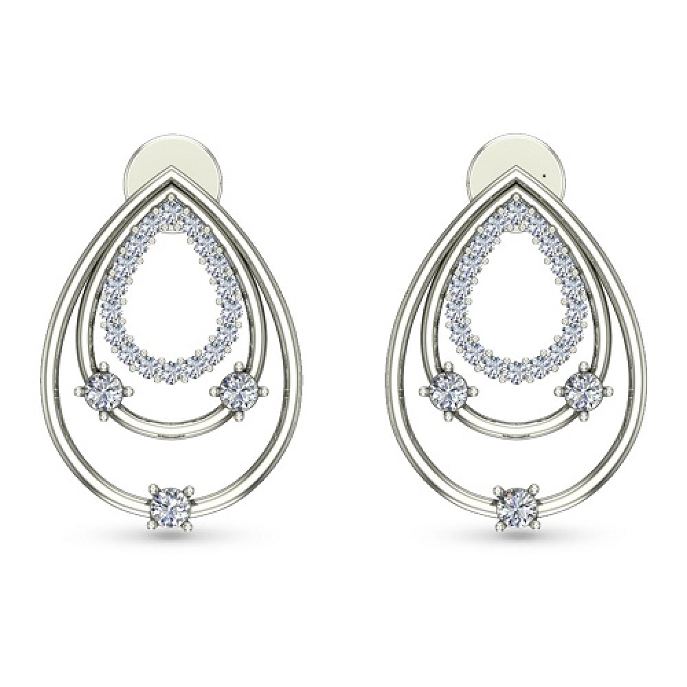 Zunaira Yellow Gold Stud Earrings