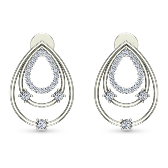 Zunaira Yellow Gold Stud Earrings