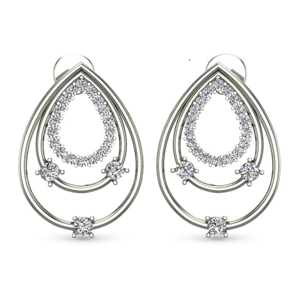 Zunaira Yellow Gold Stud Earrings