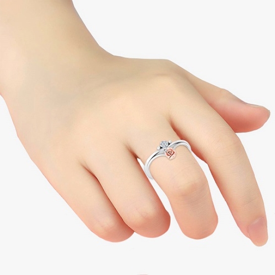 Aashi Diamond Ring | Silver Ring For Women