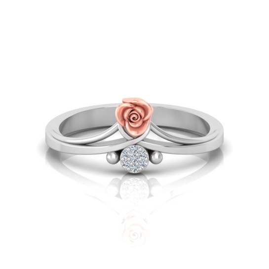 Aashi Diamond Ring | Silver Ring For Women