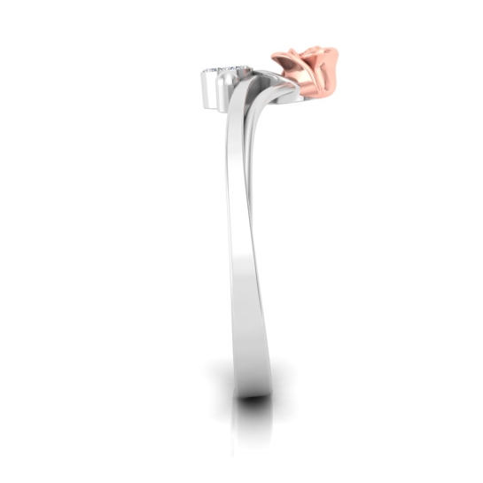 Aashi Diamond Ring | Silver Ring For Women
