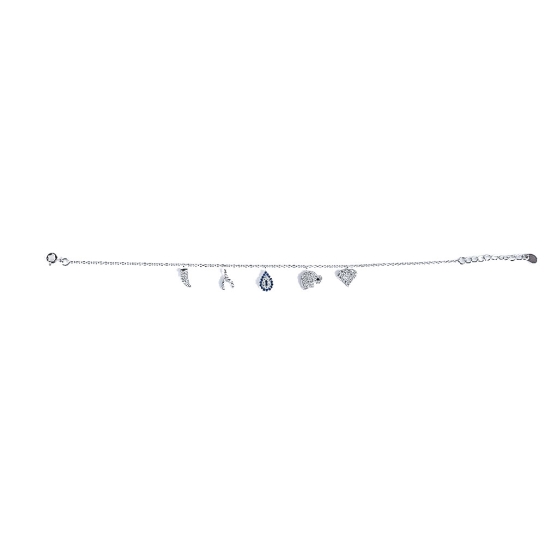 925 Silver Heart Charm Bracelet | Silver Bracelet For Women