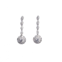 925 Sterling Silver Round Earrings 925 Sterling Silver Round Earrings