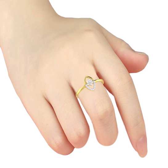 Laurel Gold and Diamond Ring