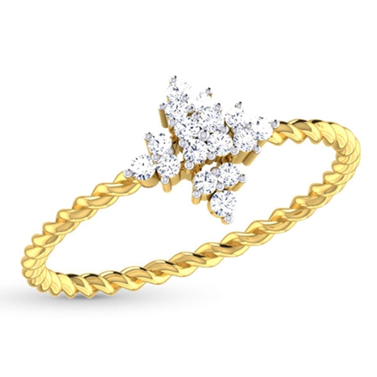 Lakshmi Gold Diamond Ring