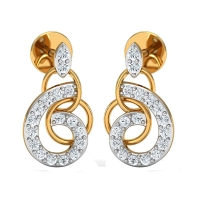Jyoti Yellow Gold Diamond Earrings Jyoti Yellow Gold Diamond Earrings