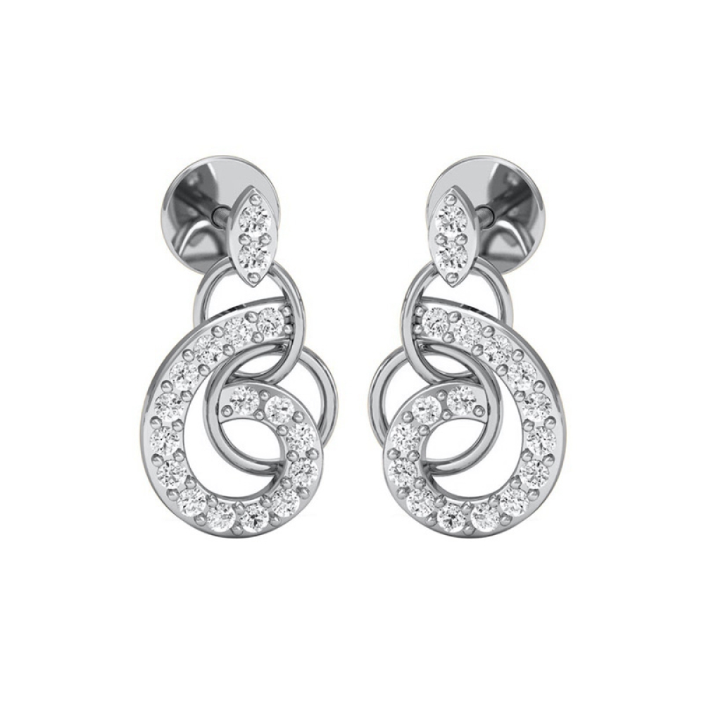 Jyoti Yellow Gold Diamond Earrings 
