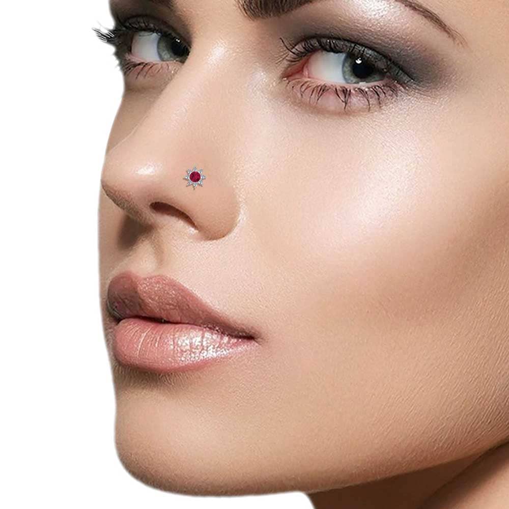 Amruta Gold Diamond Nosepin Screw
