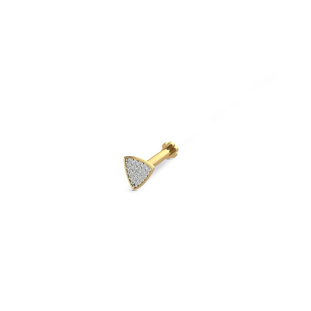 Ekanta Gold Diamond Nosepin Screw