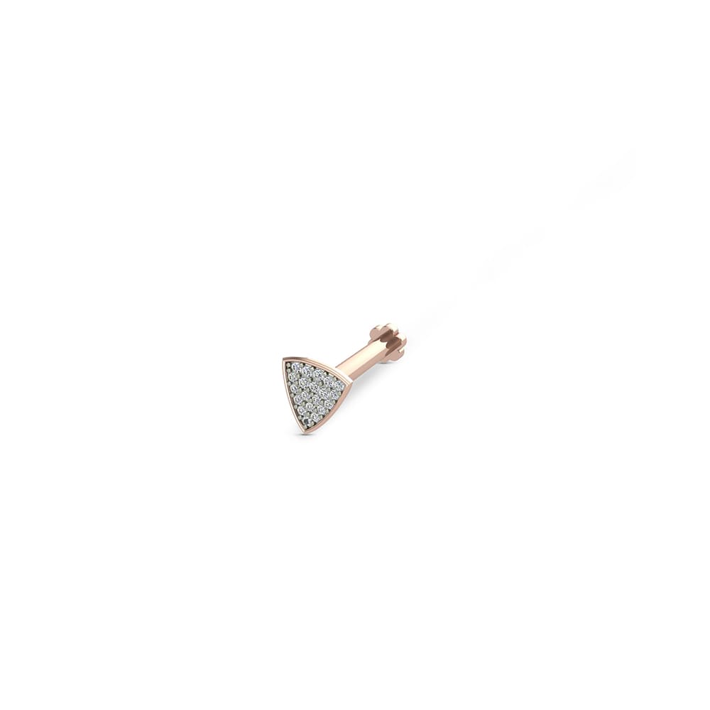 Ekanta Gold Diamond Nosepin Screw