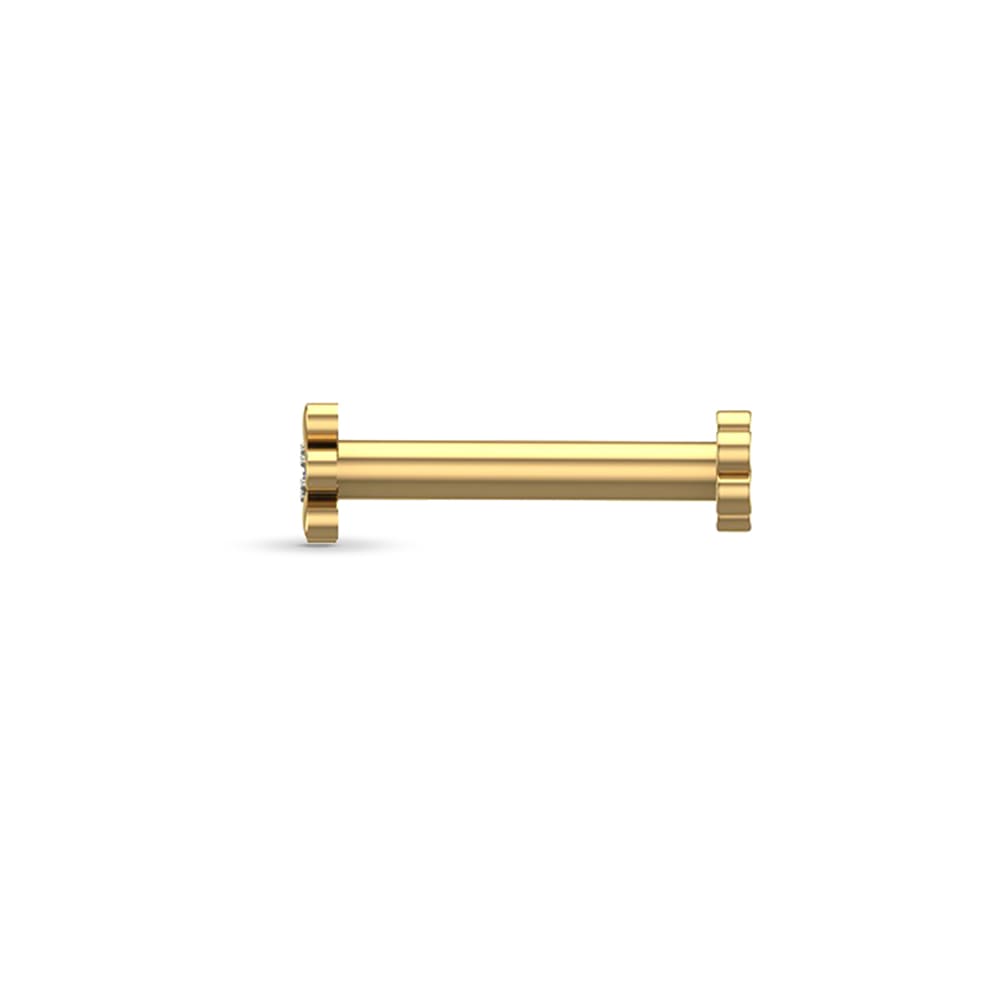 Irya Gold Diamond Nosepin Screw