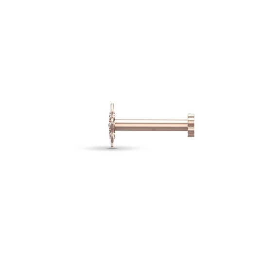 Jagrati Gold Diamond Nosepin Screw