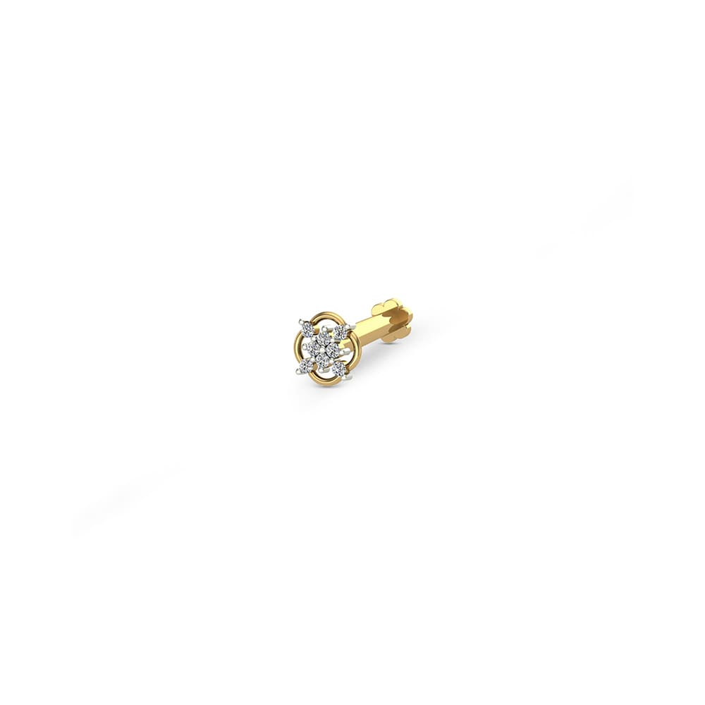 Mekhala Gold Diamond Nosepin screw