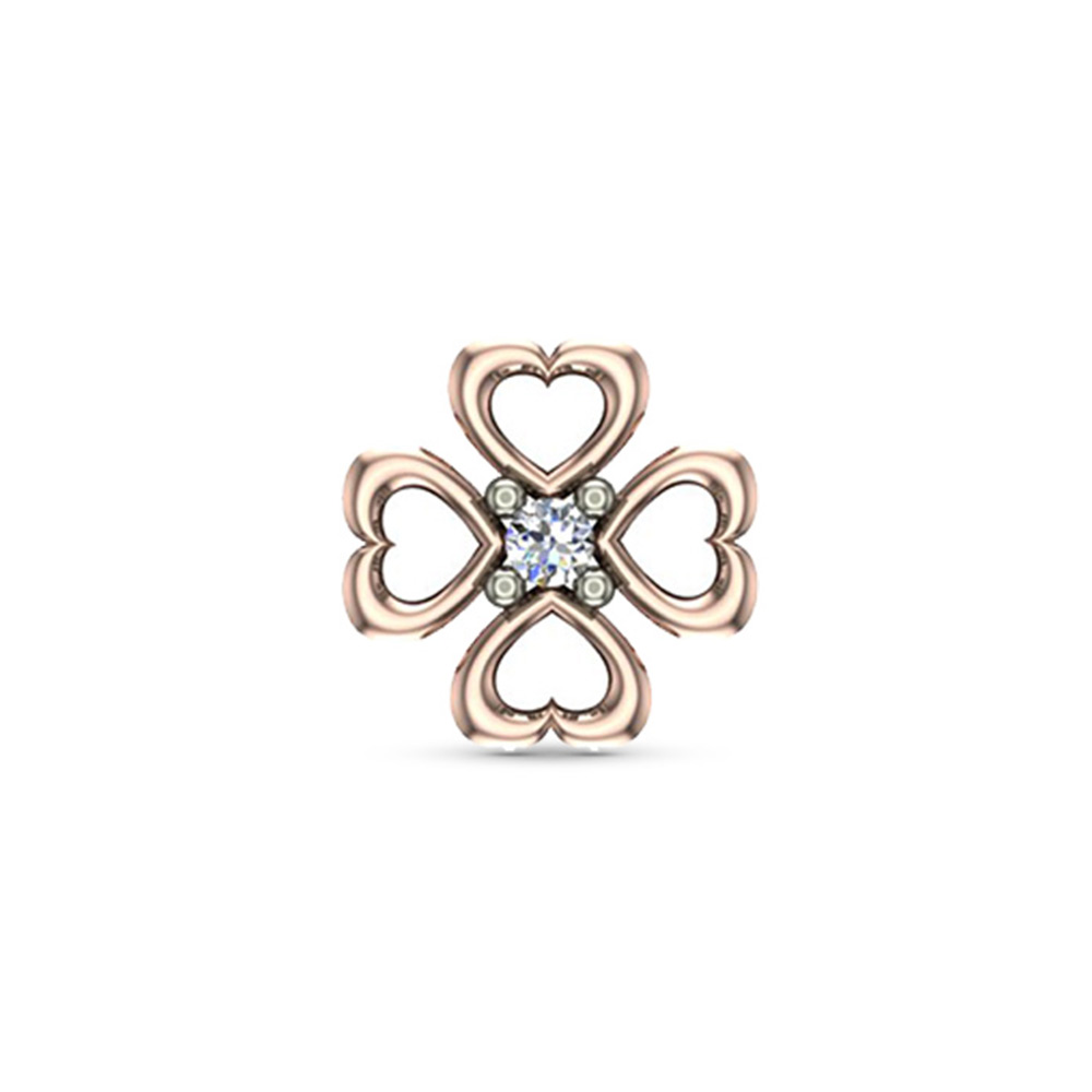 Mugdha Gold Diamond Nosepin Screw