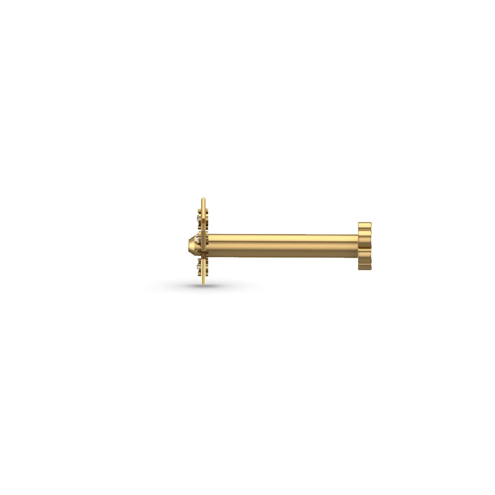Upma Gold Diamond Nosepin Screw