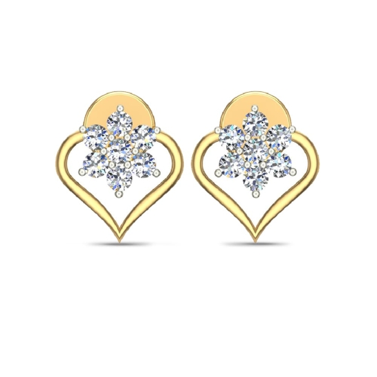 Kinsley Gold Diamond Earrings