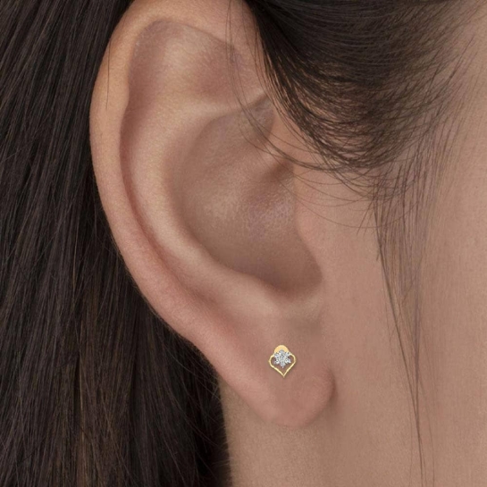 Kinsley Gold Diamond Earrings