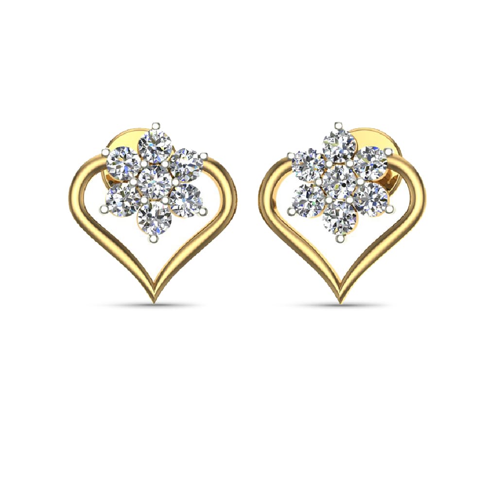 Kinsley Gold Diamond Earrings