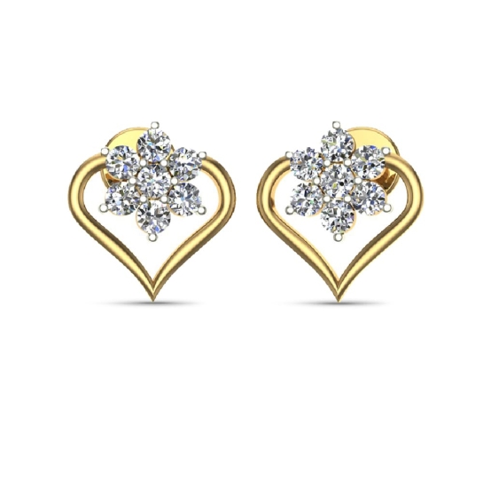 Kinsley Gold Diamond Earrings