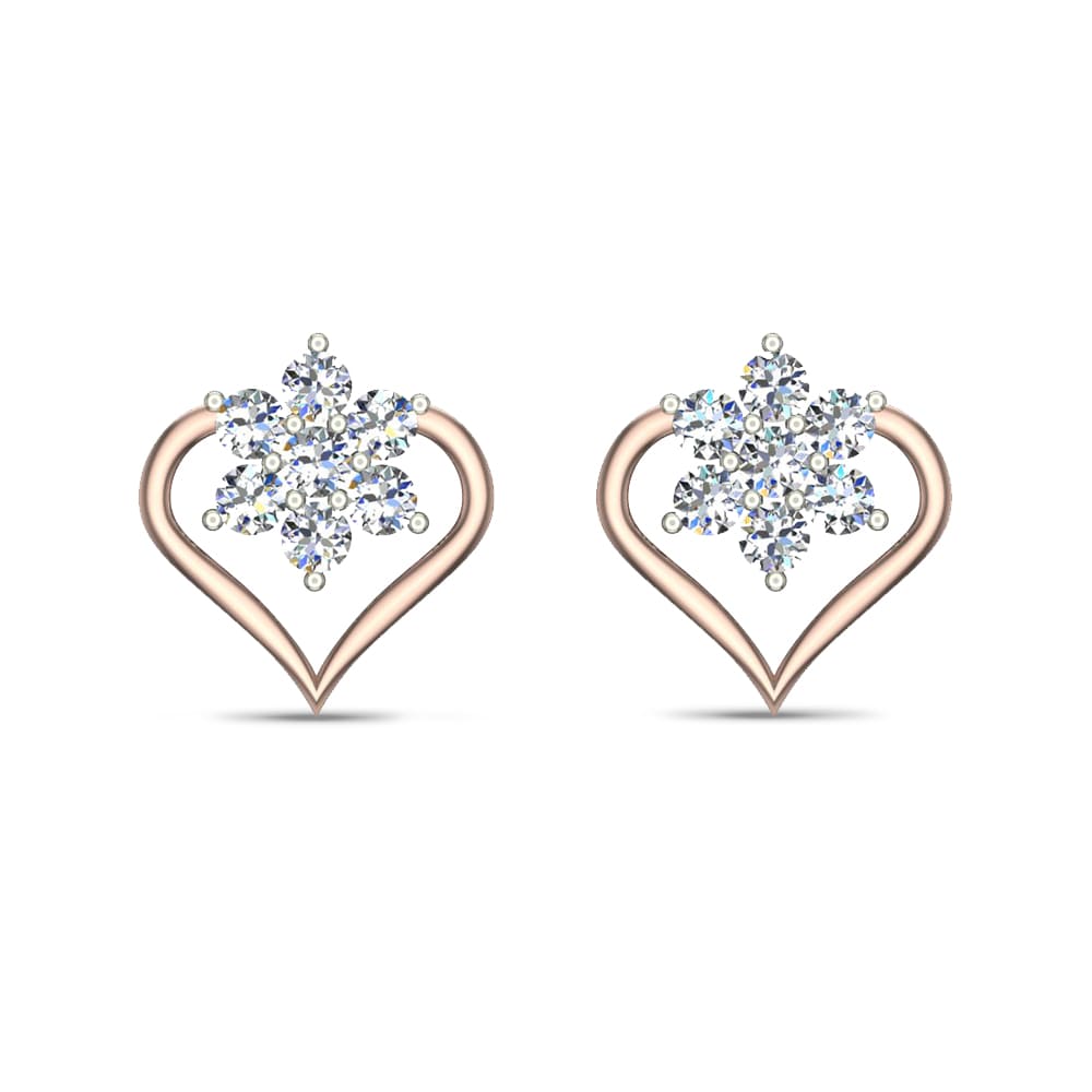 Kinsley Gold Diamond Earrings